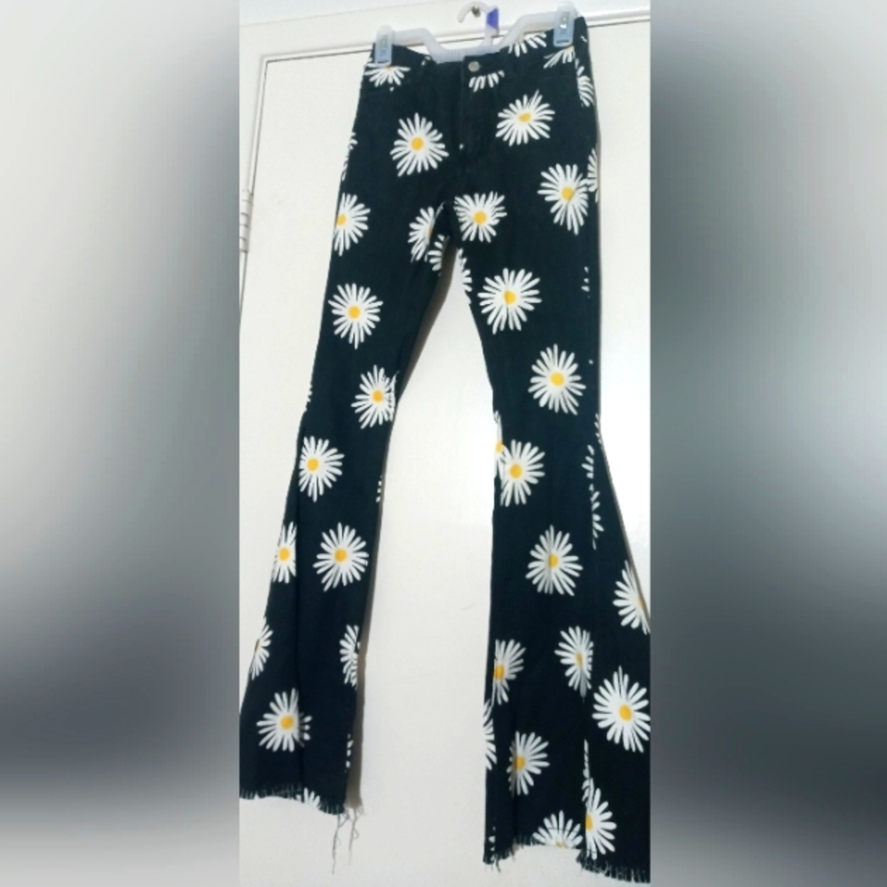 Altard state denim flare bottom pants.